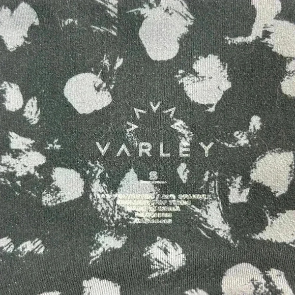 Varley Legging Womens Small Century Black Broken Mini Spot Athleisure Workout - Picture 7 of 11